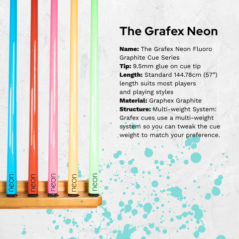 Grafex Neon Pool Cue