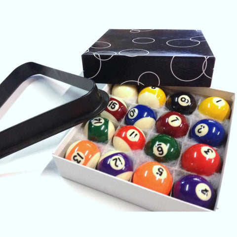 Mini Pool Balls with Triangle