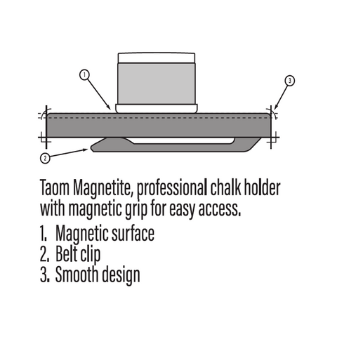 Taom Magnetic Cue Chalk Holder