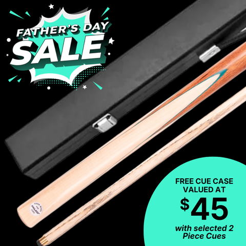 Receive a FREE Cue Case with selected 2 Piece Cues