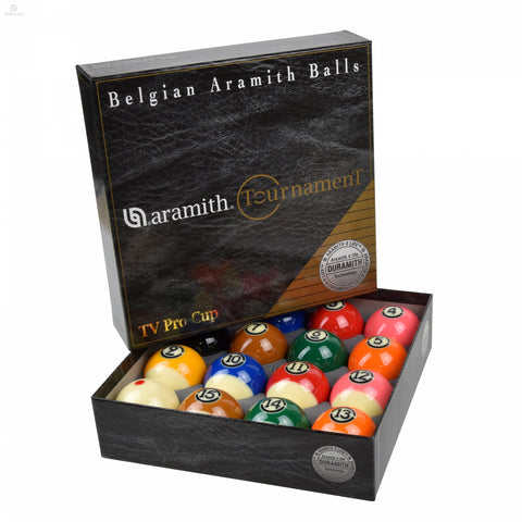 Aramith TV Super Pro Cup 2 1/4 Pool Balls (Black Box)
