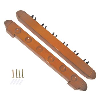 Cue Rack- Wood with Plastic clips
